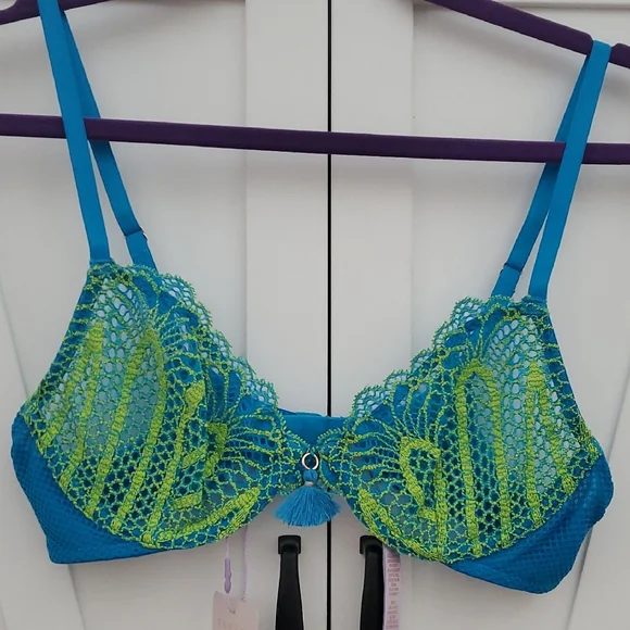 Savage X Fenty Stranded in Lace Plunge Bra. Size 34B NWT - Picture 2 of 10